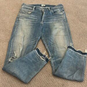 Citizens of Humanity Vintage Wash Rocket Crop Jeans